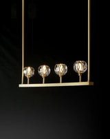 Crystal Ball Linear Chandelier