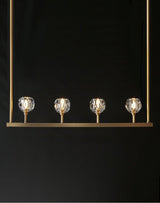 Crystal Ball Linear Chandelier