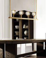 Crystal Ball Linear Chandelier