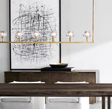 Crystal Ball Linear Chandelier