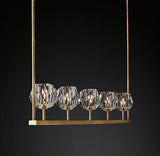 Crystal Ball Linear Chandelier