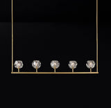 Crystal Ball Linear Chandelier