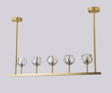 Crystal Ball Linear Chandelier
