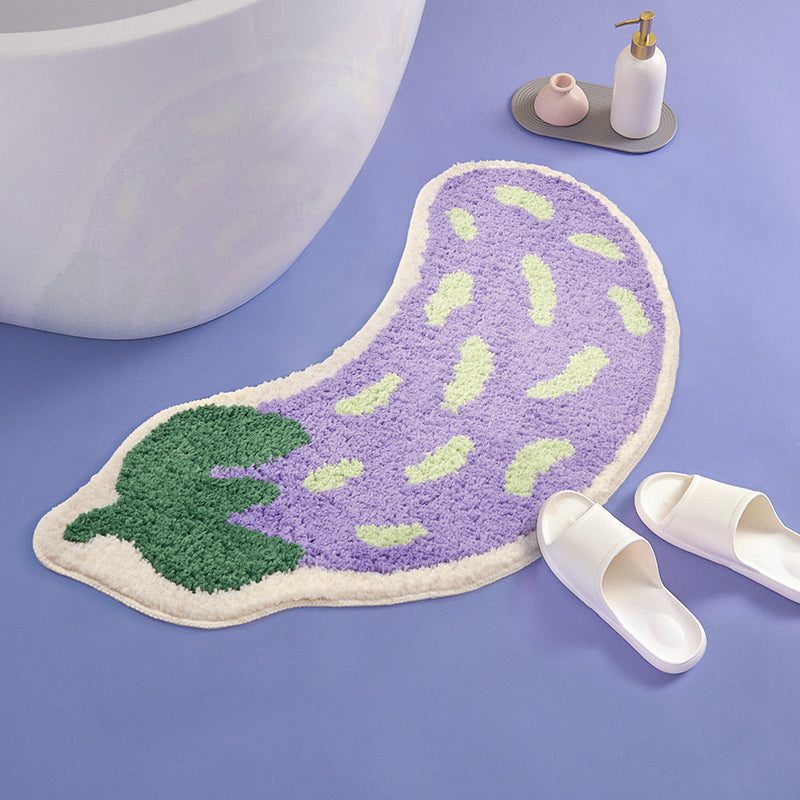 Cute Eggplant Bath Mat