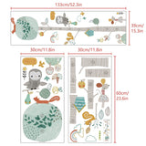 Cute Forest Tree Height Measure Wall Sticker For Kids Room Nursery Child Growth Chart Wall Decal Baby Gift Animal Room Decor