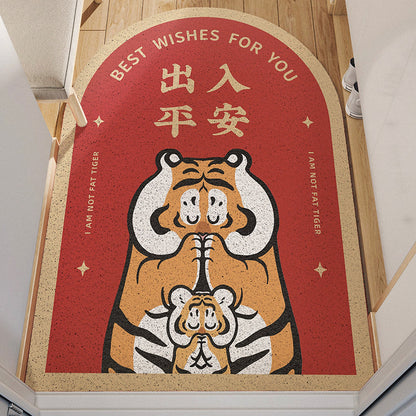 Cute Tigers PVC Entrance Door Mat