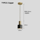 Brass Cylinder Pendant Light