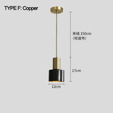 Brass Cylinder Pendant Light