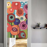 Flower Garden Door Curtain