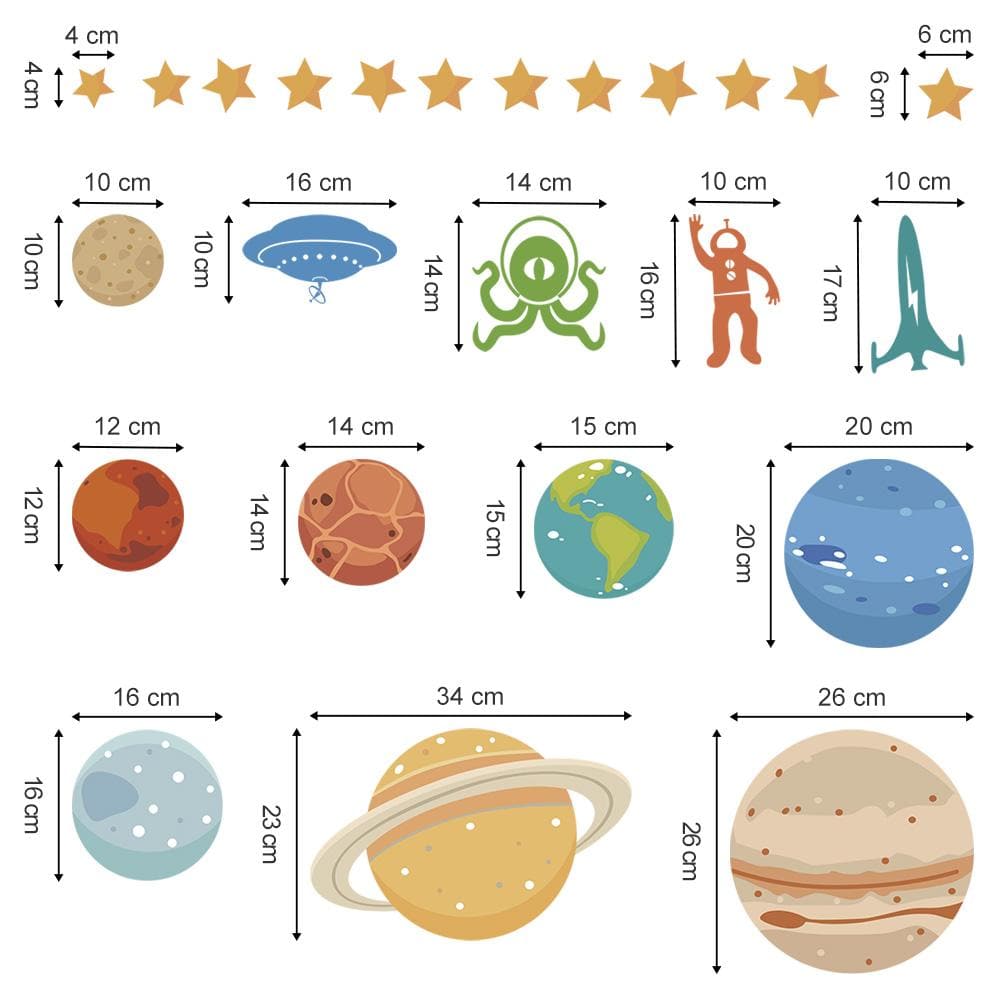 Solar System Wall Decals