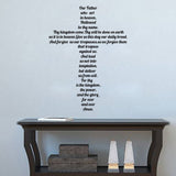 Lord's Prayer Wall Decals