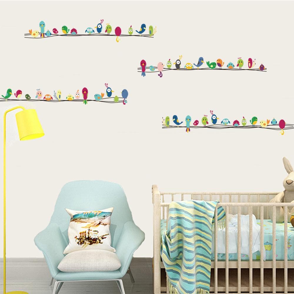 Colorful Birds Wall Decals
