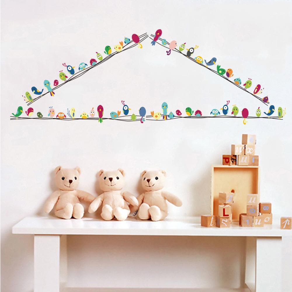 Colorful Birds Wall Decals