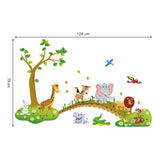 Jungle Animals Tree Wall Decals