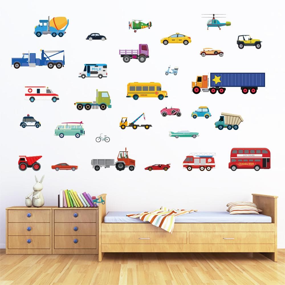 Transports Cars Wall Decals