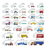 Transports Cars Wall Decals