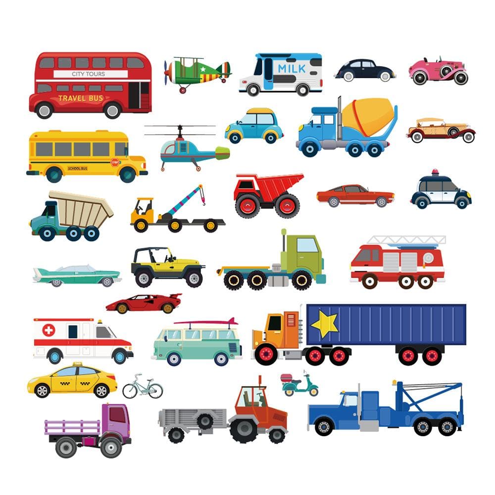 Transports Cars Wall Decals