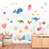 Sea Dolphin Fish Wall Decals