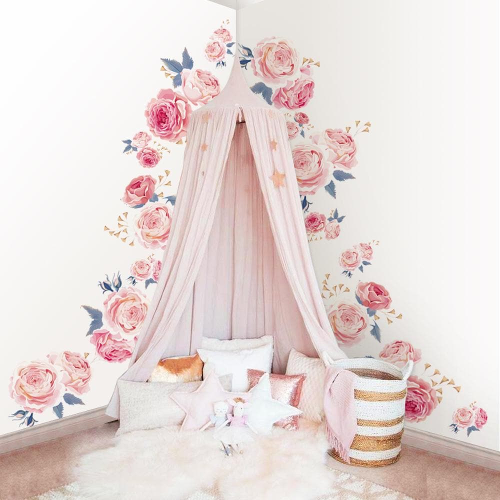 Pink Rose Wall Decals