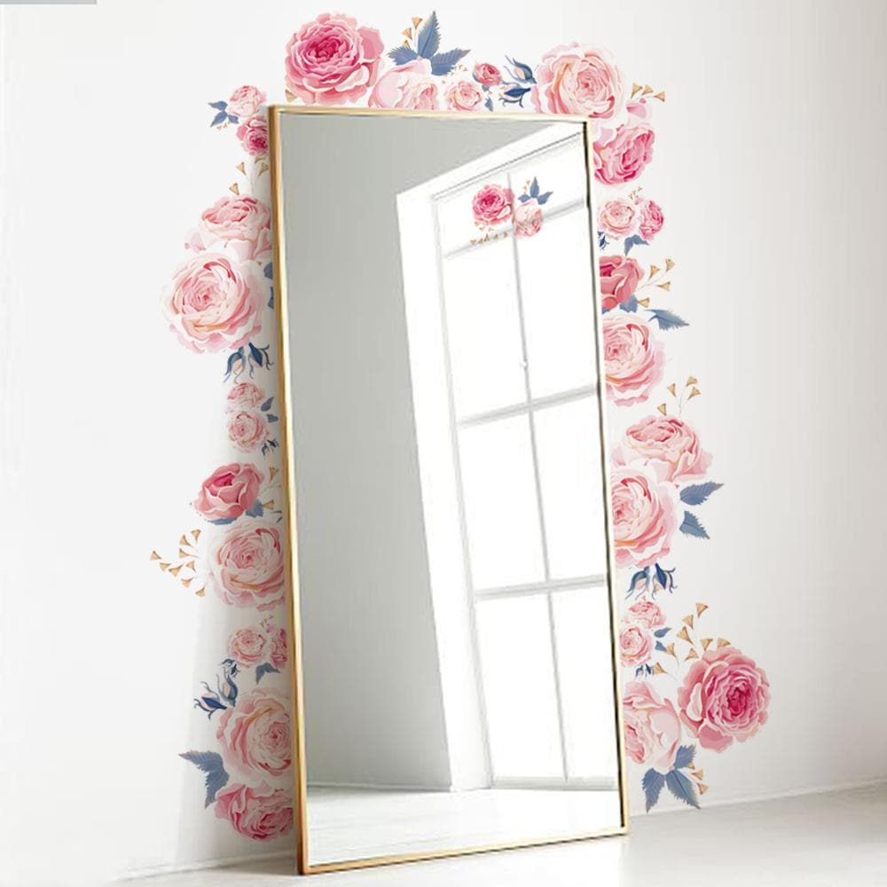 Pink Rose Wall Decals