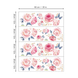 Pink Rose Wall Decals