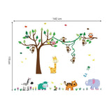 Animals Tree Wall Decals