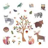 Animals and Tree Wall Decals