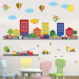 Construction Transportation Cars Wall Decals