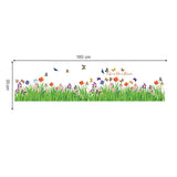 Flowers Butterflies Wall Corner Decals