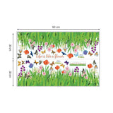 Flowers Butterflies Wall Corner Decals