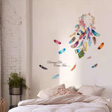 Dream Catcher Feathers Wall Decals