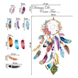 Dream Catcher Feathers Wall Decals