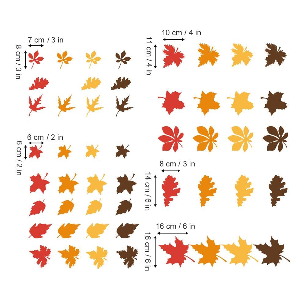 Maple Leaf Thanksgiving Wall Decals