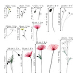 Poppies Flower Wall Decals