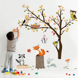 Woodland Animals Tree Wall Decals