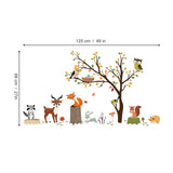 Woodland Animals Tree Wall Decals