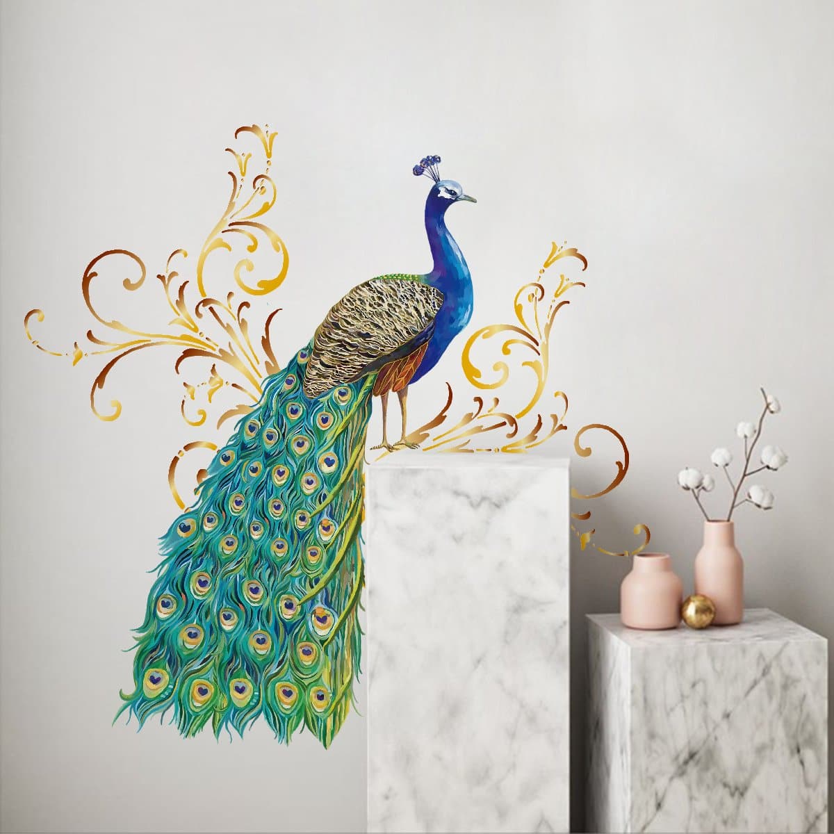 Peacock Animal Bird Wall Stickers