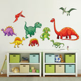 Colorful Dinosaur Wall Decals
