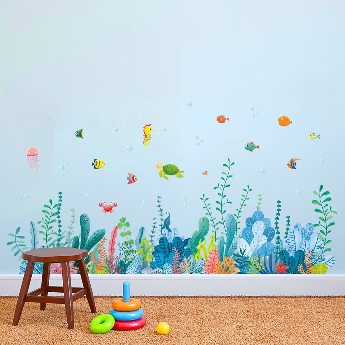 Under the Sea Wall Corner Decals