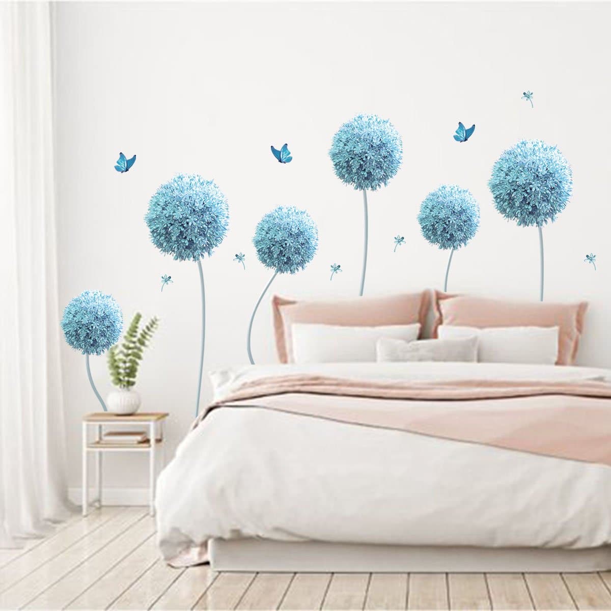 Blue Dandelion Wall Decals