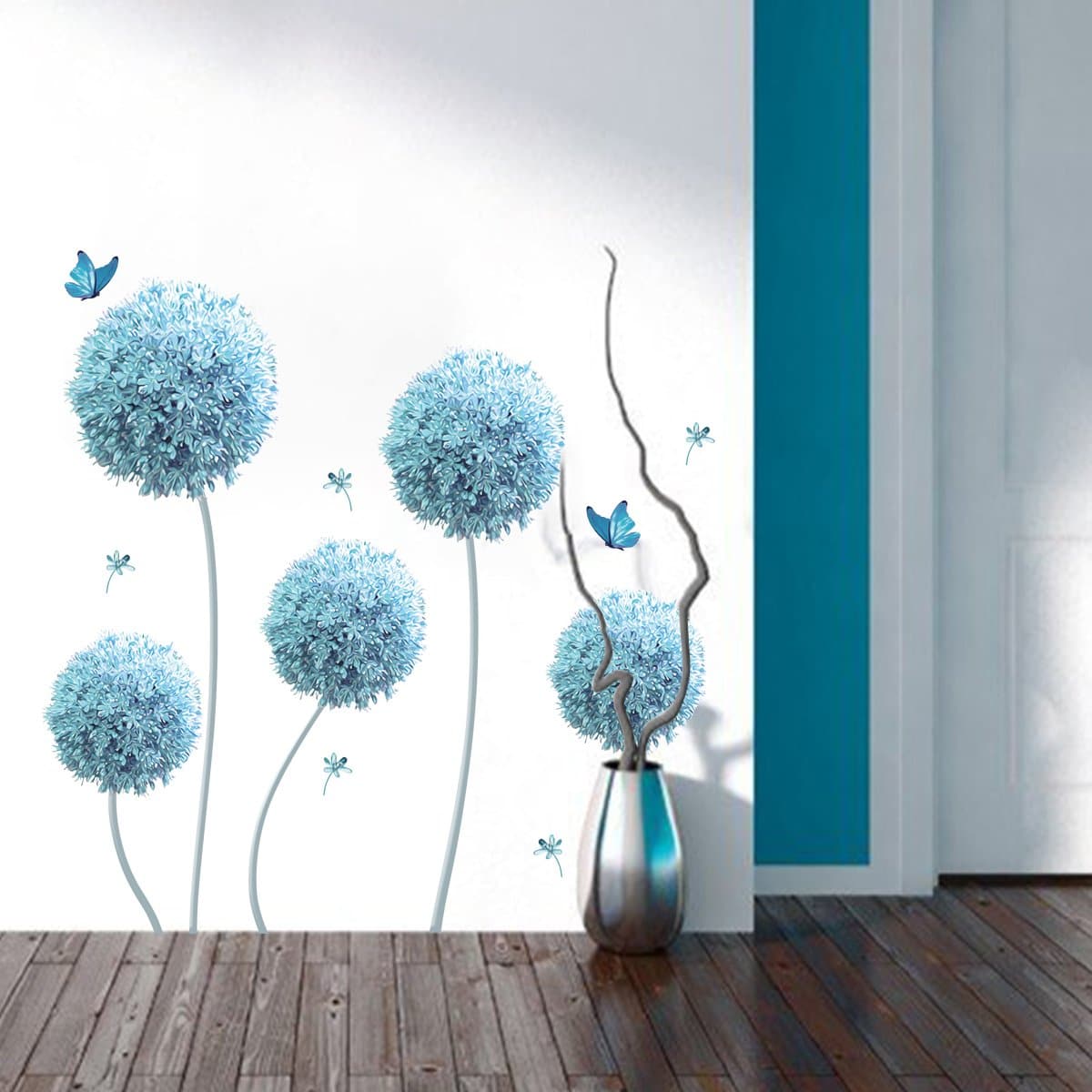 Blue Dandelion Wall Decals