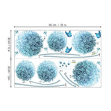 Blue Dandelion Wall Decals