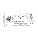 Dandelion Quotes Wall Decals