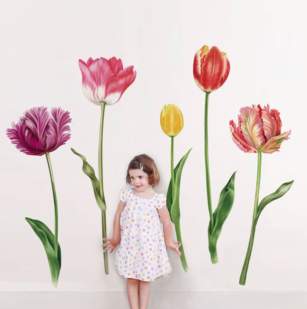 Tulip Flower Wall Decals