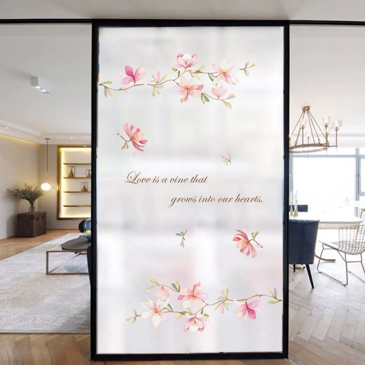 Pink Magnolia Flower Wall Decals