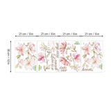 Pink Magnolia Flower Wall Decals