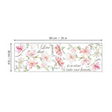 Pink Magnolia Flower Wall Decals