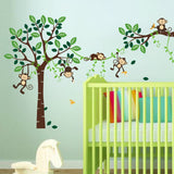 Monkey Climbing Tree Wall Decals