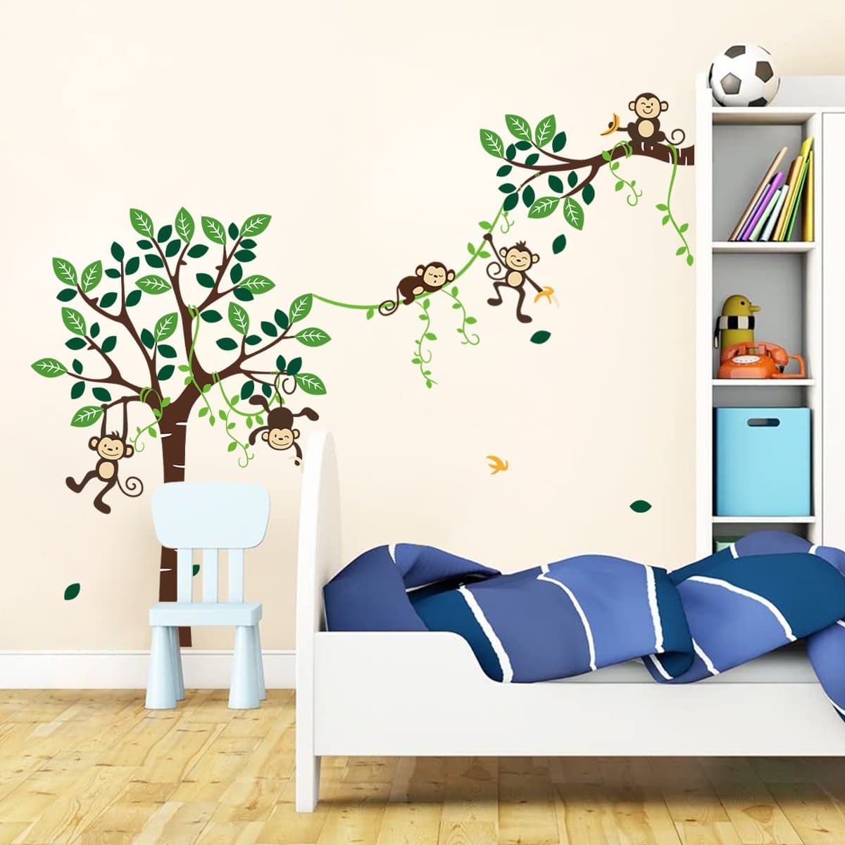 Monkey Climbing Tree Wall Decals