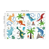 Colorful Dinosaur Wall Decals